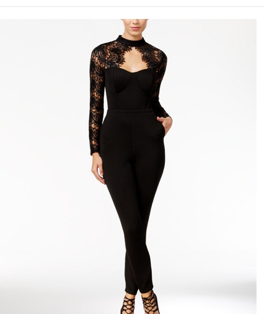 NWT lace detailed jumpsuit